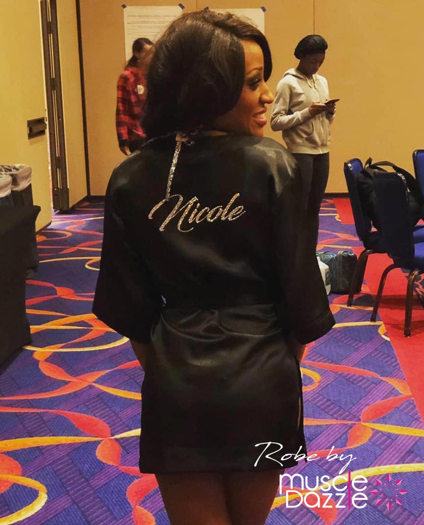 Black Personalized Competition Robe