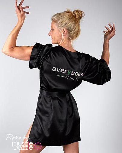 Black Personalized Competition Robe