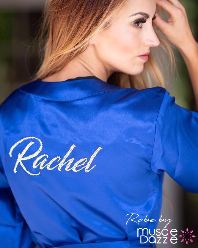 Blue Personalized Competition Robe