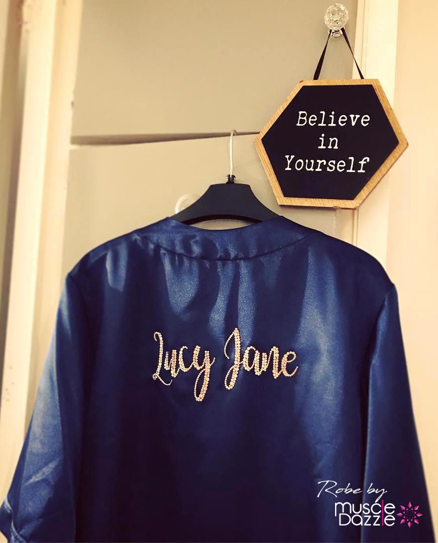 Blue Personalized Competition Robe