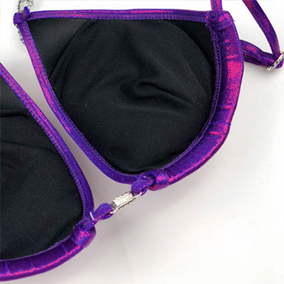 Drawstring molded cup competition bikini wtih extra padding