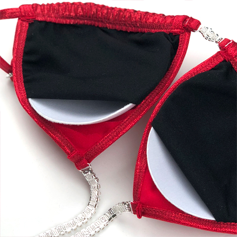 Adjustable drawstring competition bikini