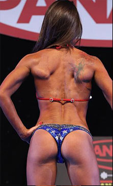 Brazilian cut Wonderwoman competition bikini