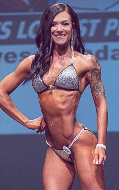 Grey competition bikini - molded cup