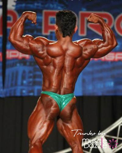  Green Bodybuilding Posing Trunks