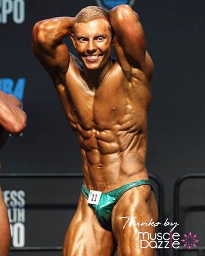 Green Bodybuilding Posing Trunks