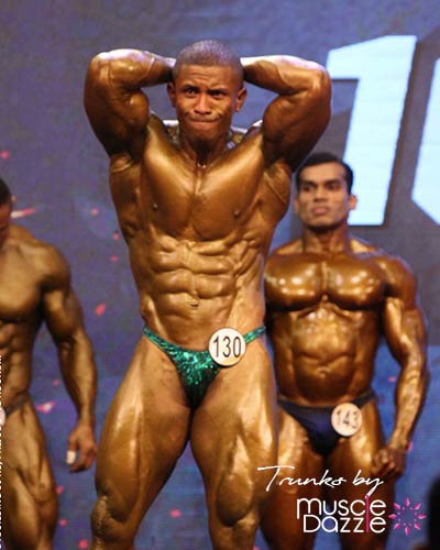 Green Bodybuilding Posing Trunks