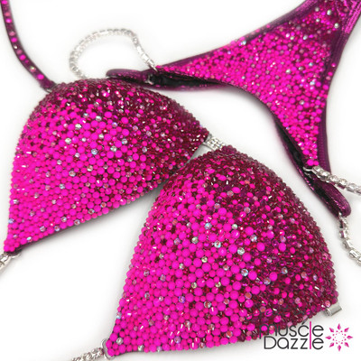 Feel Fabulous: Fuchsia Competition Bikini by Muscle Dazzle