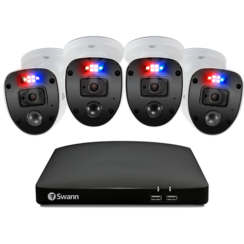 Home 4 Camera 8 Channel 1080p Full HD DVR Security System