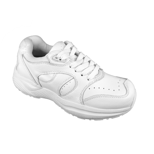 White Athletic Orthopedic Shoes With Laces For Men
