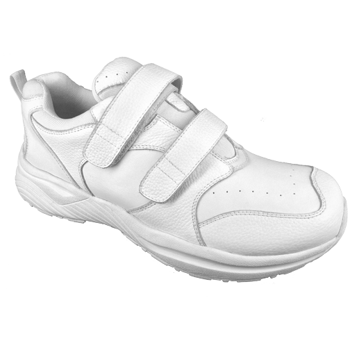 Orthopedic Sneakers For Men White Touch Closures Genext