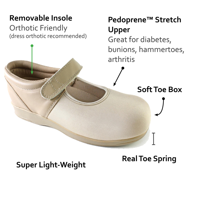 mary jane orthotic shoes