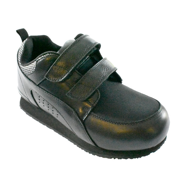 Pedors Stretch Walker MAX Stretch Shoes For Swollen Feet Black (MX800) - Profile View Pedors Stretch Walker MAX Stretch Shoes For Swollen Feet Black (MX800) - Profile View