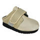 Slip On Shoes For Swollen Feet and Edema Feet - 6E Width - Pedors Classic Slide - Beige Oblique View