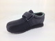 Shoes For Swollen Feet Edema Diabetes and Bunions - Pedors Classics - Black Front Profile On Grey Background