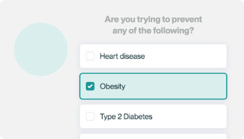Screenshot of Truemed health survey step during Pedors checkout