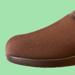 Close-up of the Pedors Euro Clog soft toe box