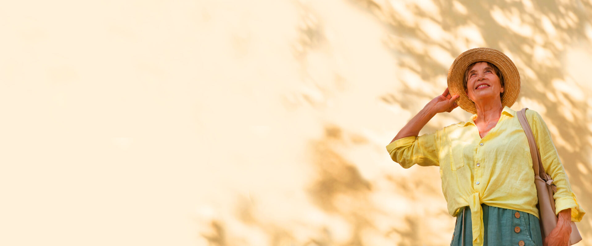 Woman outdoors enjoying comfort and confidence