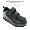 Walking Shoes For Swollen Feet Hammertoes and Orthotics - Pedors Stretch Walker - Touch Closures Features 