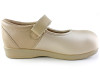 Mary Jane Stretch Shoes For Bunions and Mildly Swollen Feet - Pedors - Beige Instep View