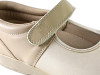 Mary Jane Stretch Shoes For Bunions and Mildly Swollen Feet - Pedors - Beige Strap View