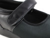 Mary Jane Stretch Shoes For Bunions and Mildly Swollen Feet - Pedors - Black Strap Detail View