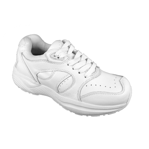 Genext White Athletic Orthopedic Shoes With Laces For Men