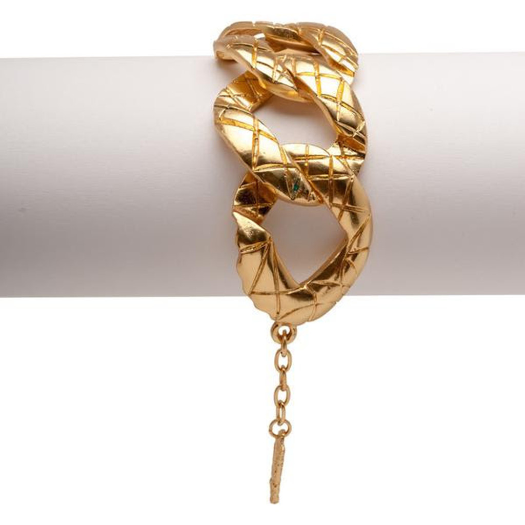 Karine Sultan Gold-plate Curb Bracelet