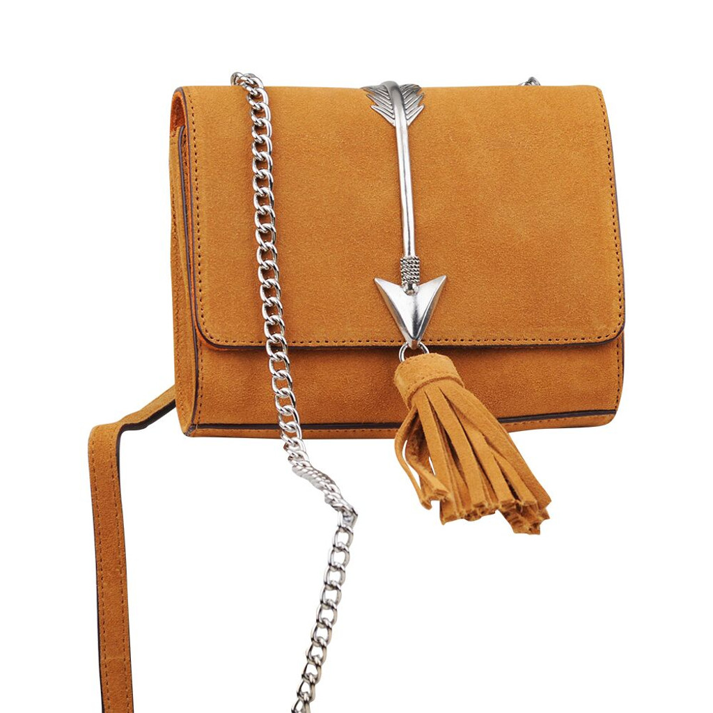 Tiffany Suede Bag in Tan