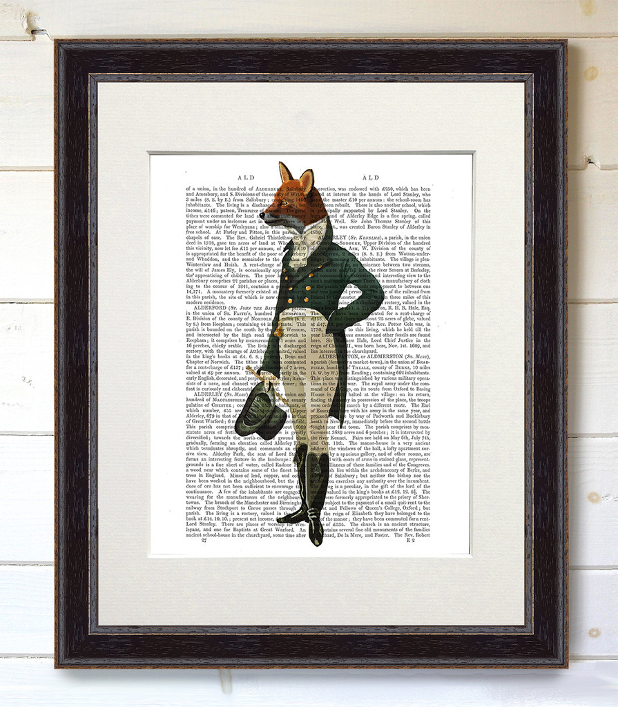 Dandy Fox in Black Frame