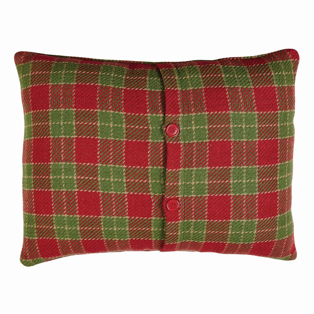 Yuletide Christmas Pillow Reversed