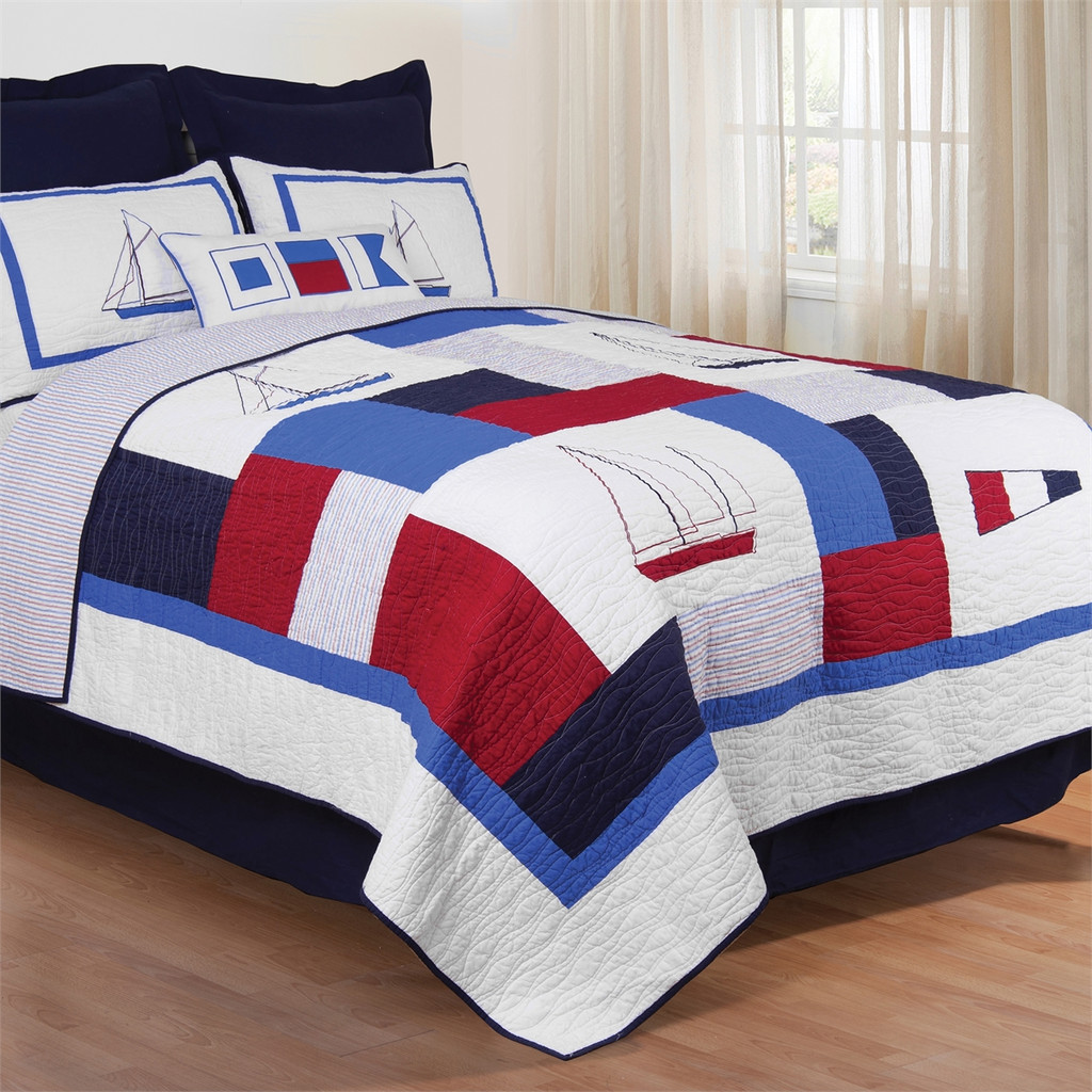 North Shore Quilt with 2 Quilted Shams