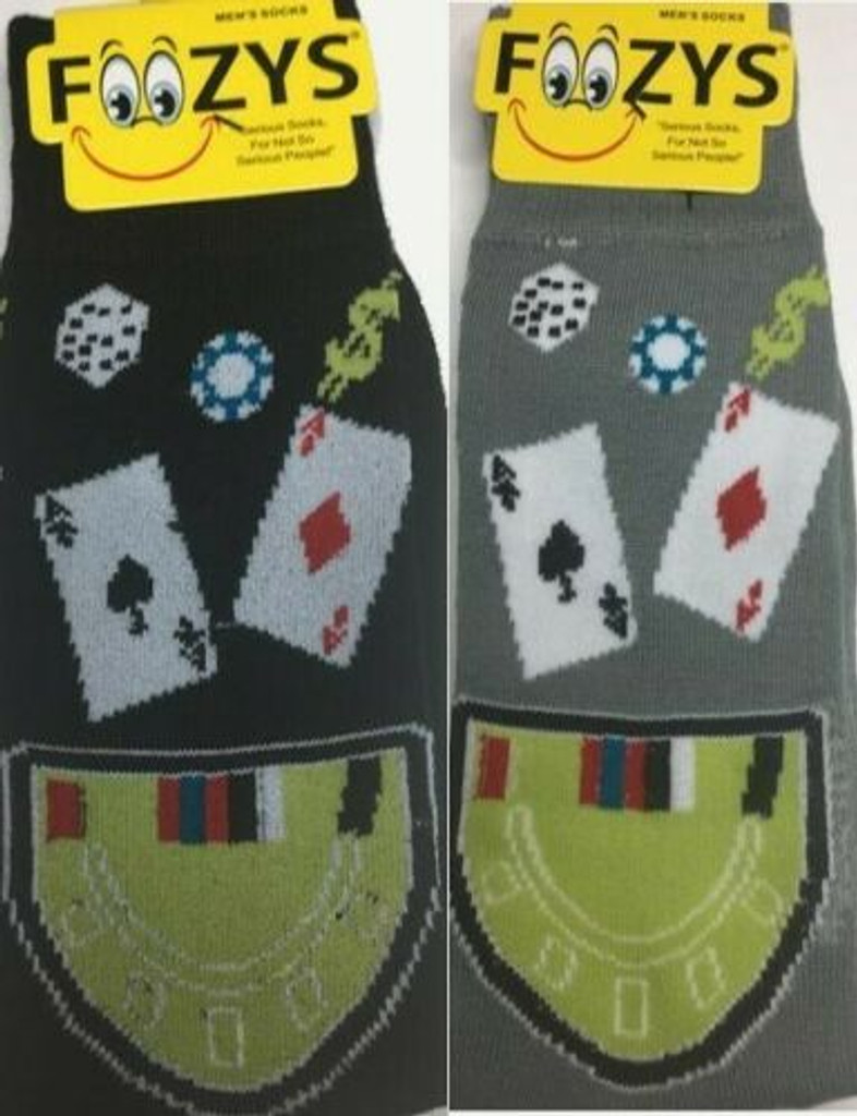 Blackjack Poker Socks for Him-Two Pairs