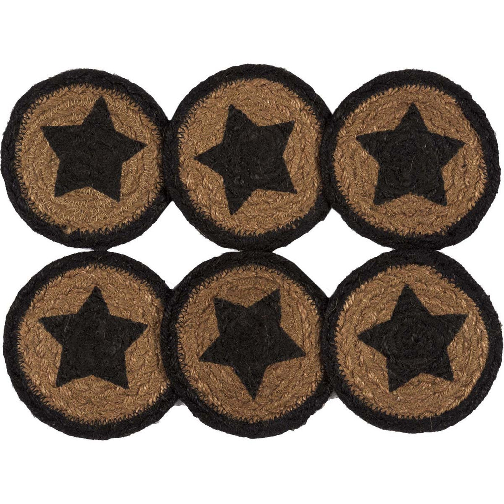 Farmhouse Star Jute Coasters