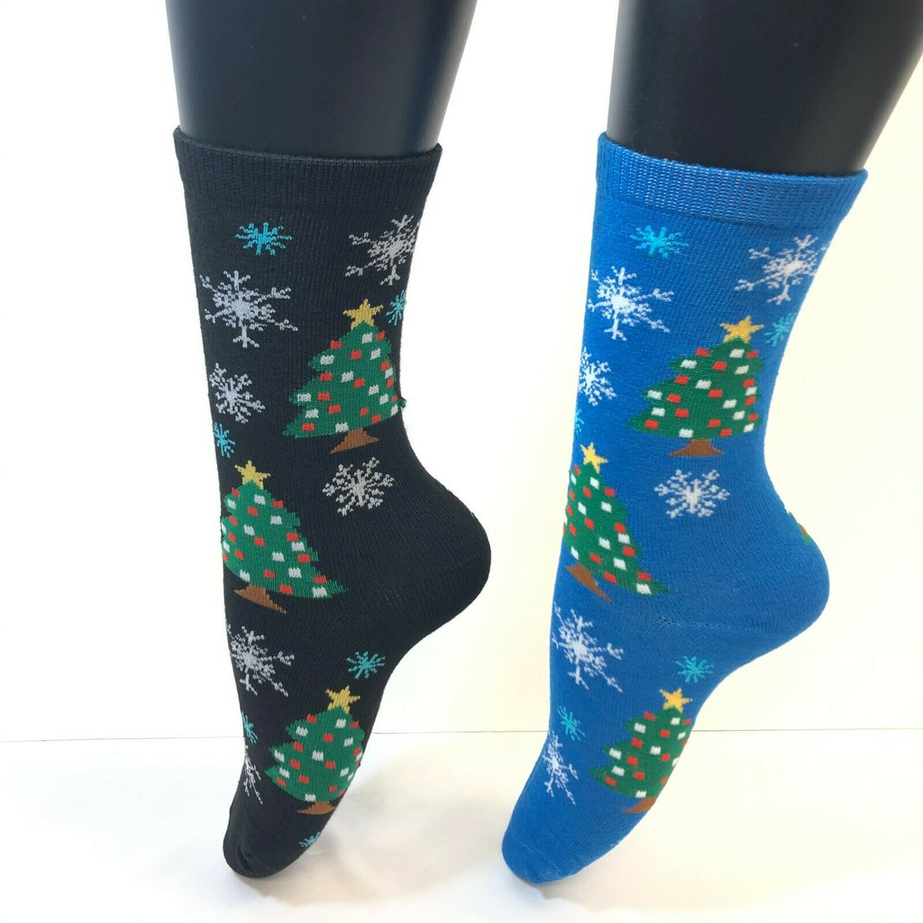 Christmas Tree Socks - Two Pairs