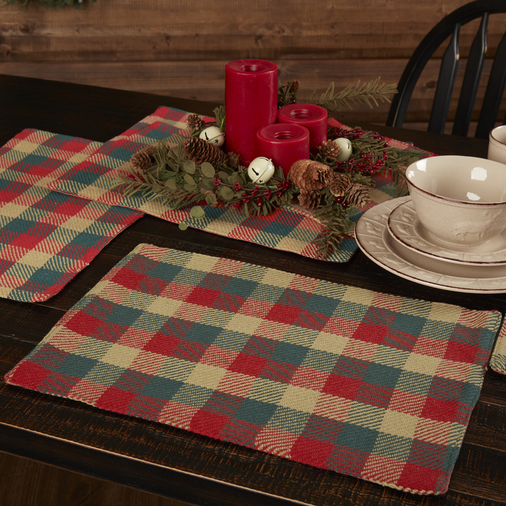 Reed Plaid Placemats Set of Six