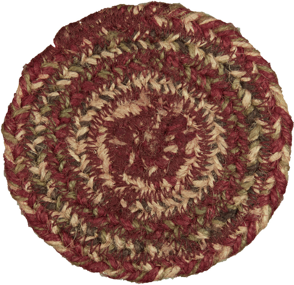 Cider Mill Jute Coaster Set of Six - 4 in