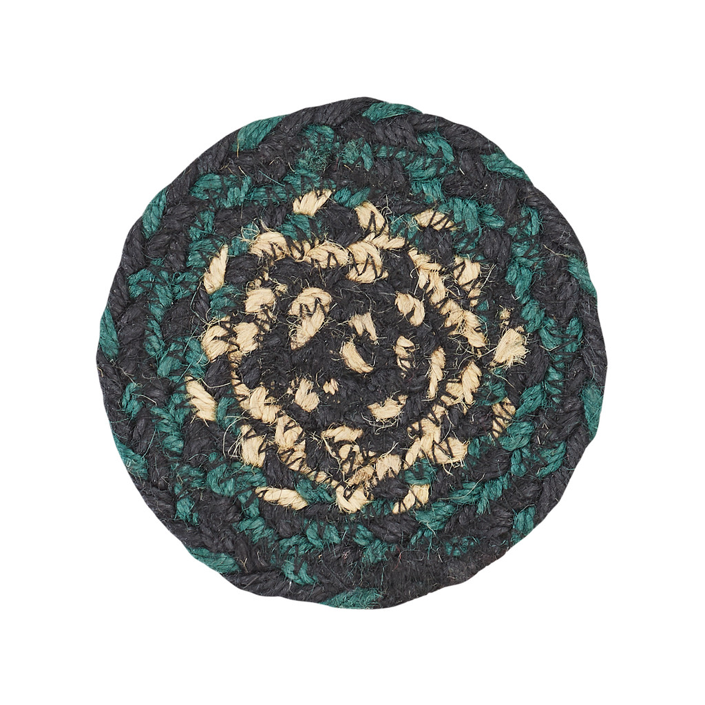 Pine Grove Jute Coaster Set of Six - 4 inch