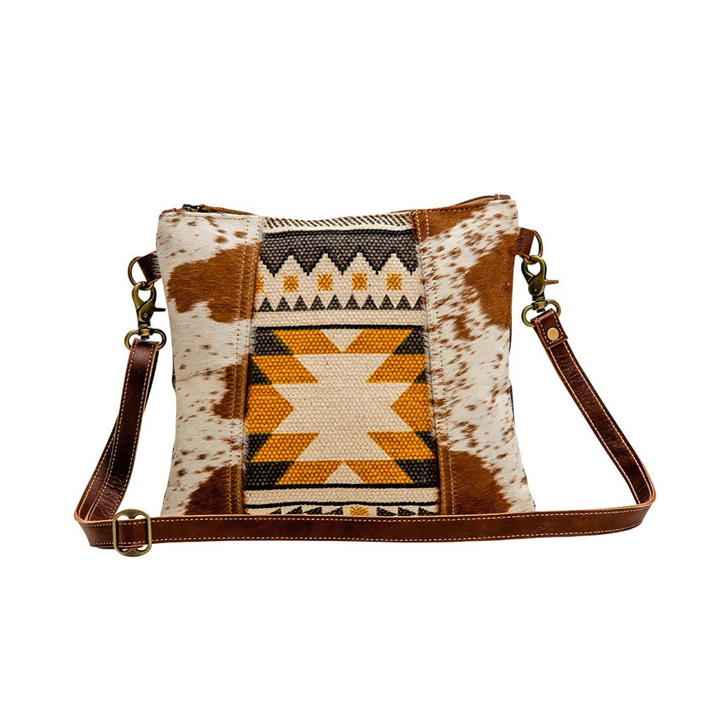 Tery Rug & Hide Shoulder Bag