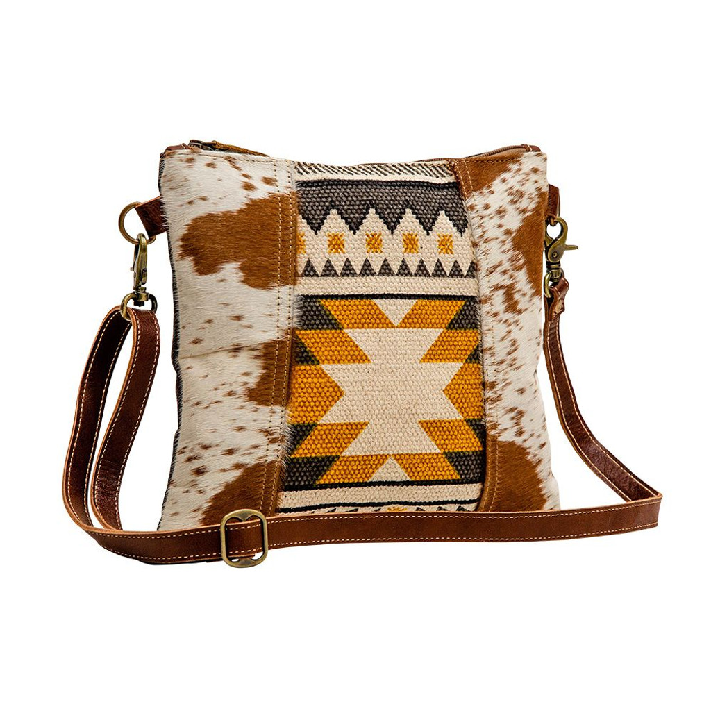 Tery Rug & Hide Shoulder Bag