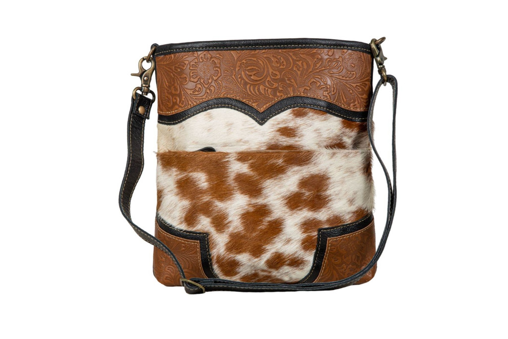 Cattle Drive Hairon Hide Shoulder Bag