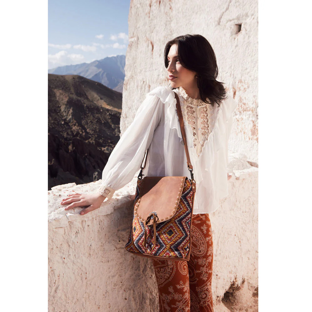 Peanut Brown Crossbody Bag