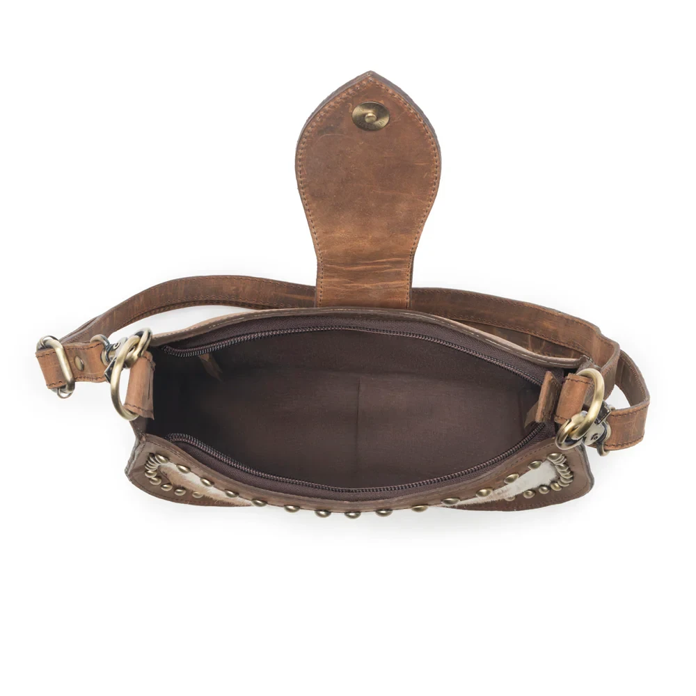 Santa Fe Handtooled Bag in Brown