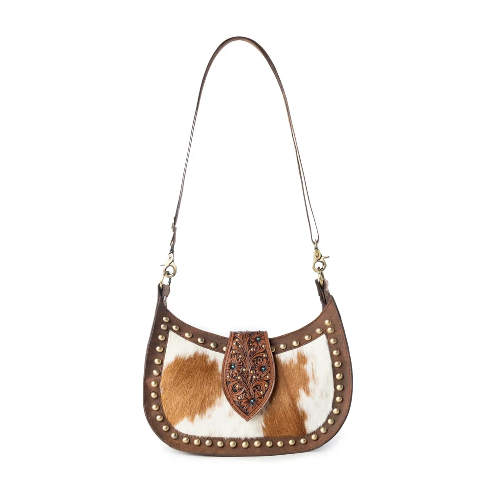 Santa Fe Handtooled Bag in Brown