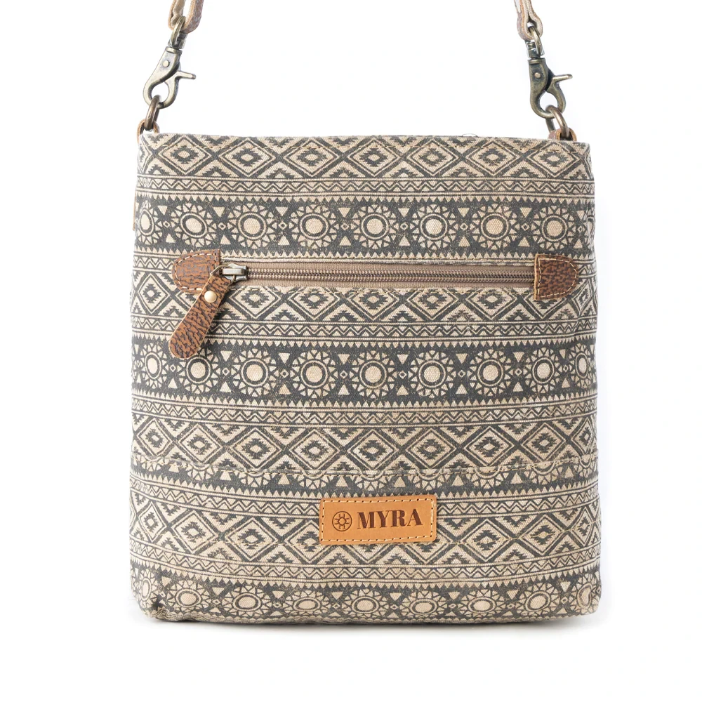 Tribal Pony Western Crossbody Bag om Olive & Brown 