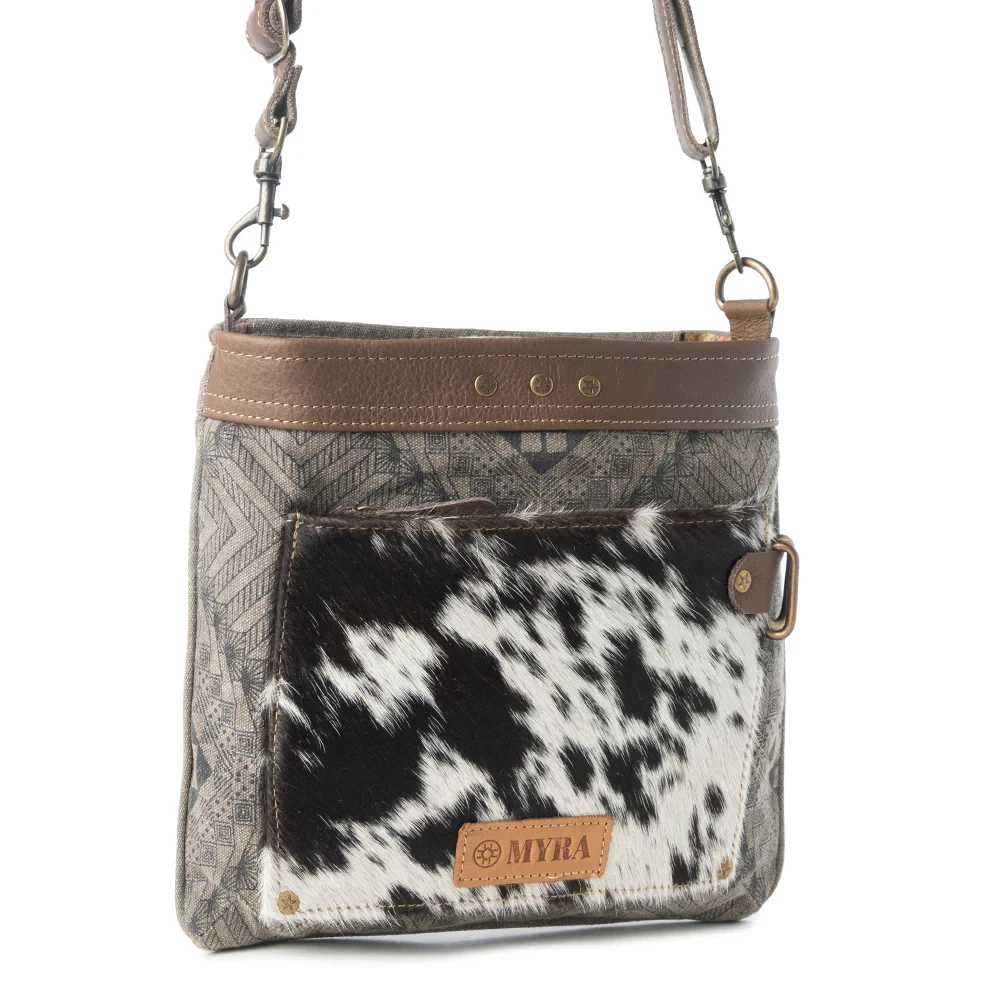 Aztec Hide Western Crossbody Bag  