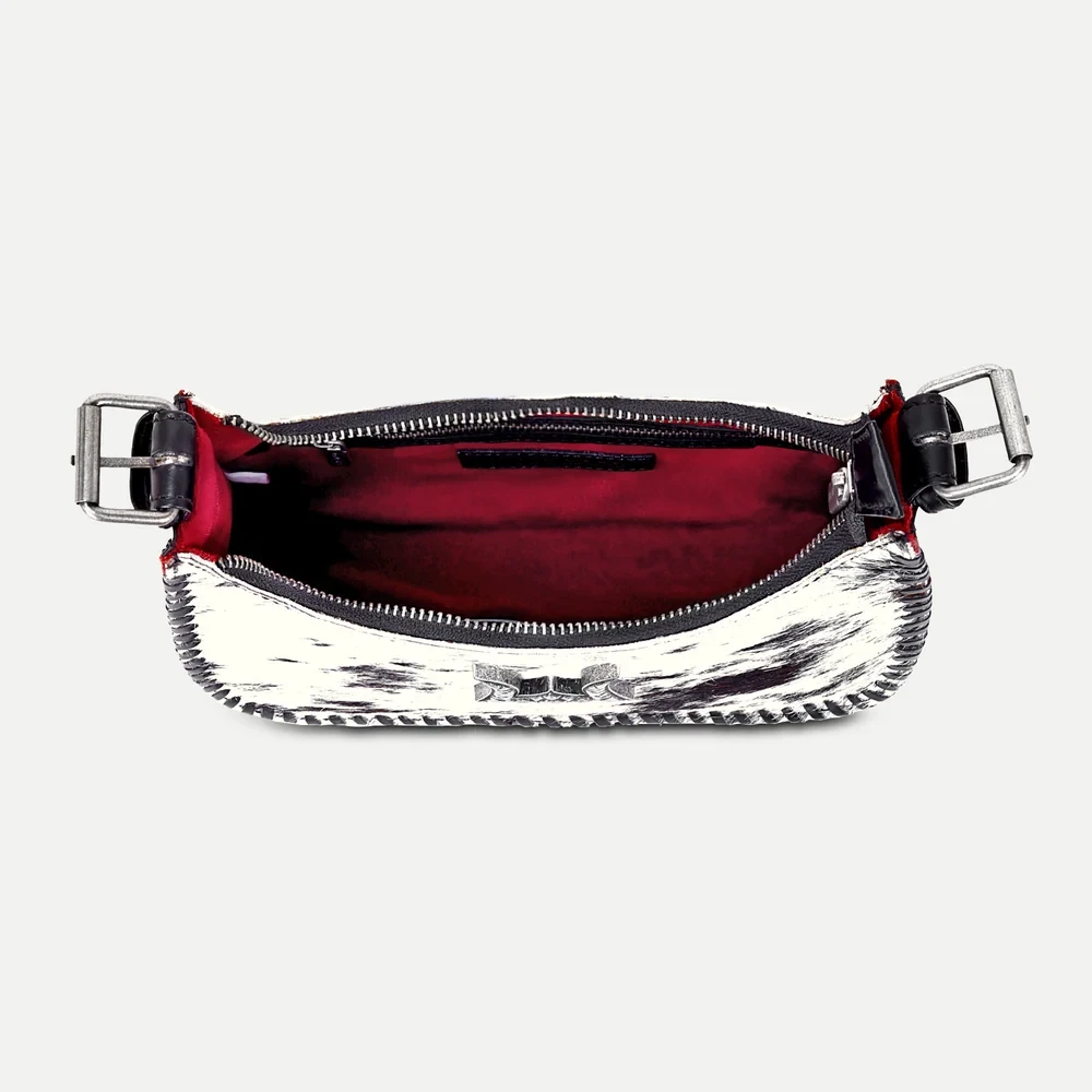 Dannia White & Black Western Shoulder Bag 
