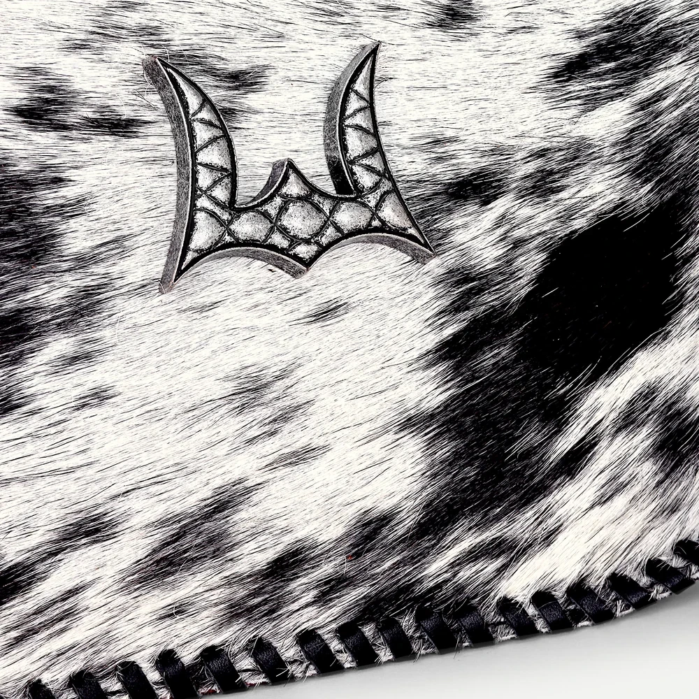 Dannia White & Black Western Shoulder Bag 
