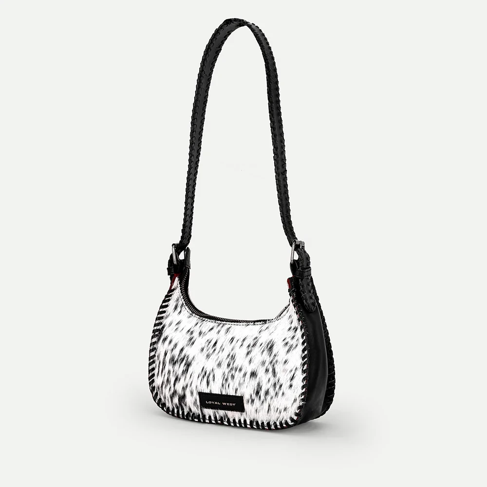 Dannia White & Black Western Shoulder Bag 