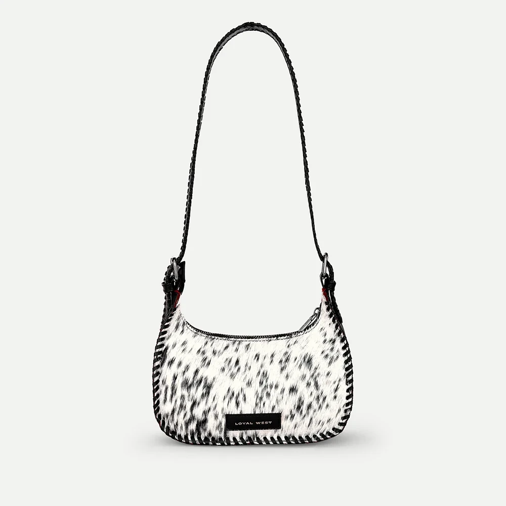 Dannia White & Black Western Shoulder Bag 